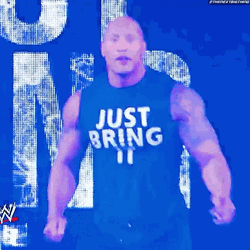 Bloodline WWE The Rock Jumping GIF