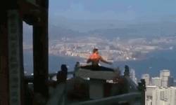 Bloodsport Jean Claude Van Damme Split Position GIF