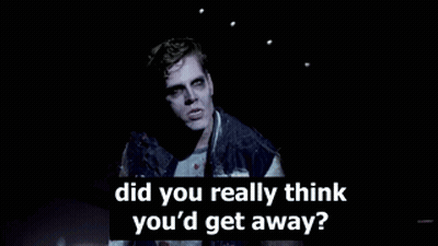 Bloody Hand Man Says Did You Really Think GIF