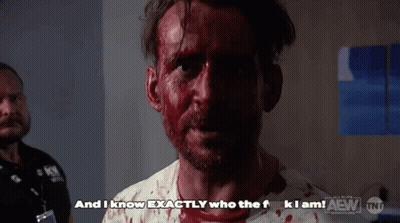 Bloody Man: I Know Who The Fuck I Am GIF