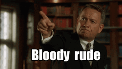 Bloody Rude Pointing Finger GIF