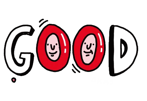 Bloody Word With Faces Sticker