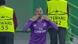 Blow A Kiss Nfl Player Karim Benzema GIF