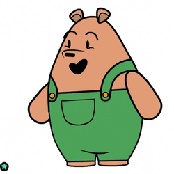 Blow A Kiss Pants Bear Heart GIF
