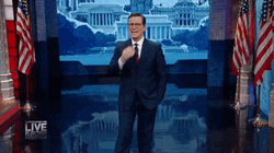Blow A Kiss Stephen Colbert Late Night Show GIF