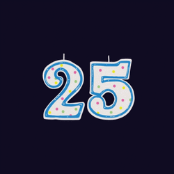 Blow The Candle Happy 25Th Anniversary GIF
