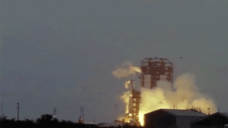 Blow Up Falcon 9 Rocket GIF