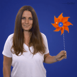 Blowing Wind Turbine Toy GIF