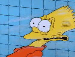 Blown Away Bart Simpson GIF