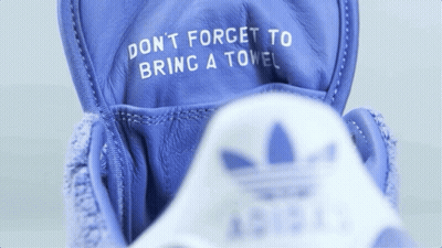 Blue Adidas Shoe Don T Forget Bring Towel GIF