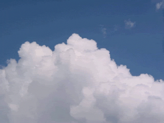 Blue Aesthetic Clouds In The Sky GIF