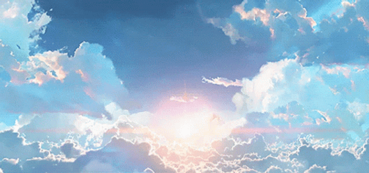 Blue Aesthetic Glowing Clouds And Skies GIF