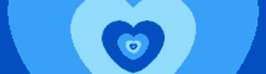 Blue Aesthetic Growing Heart GIF