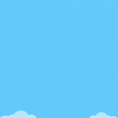 Blue Airplane Flying With Plan & Simp GIF