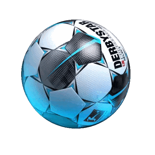 Blue And Black Derbystar Soccer Ball Sticker