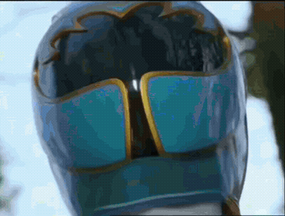 Blue And Black Helmet Close Up GIF