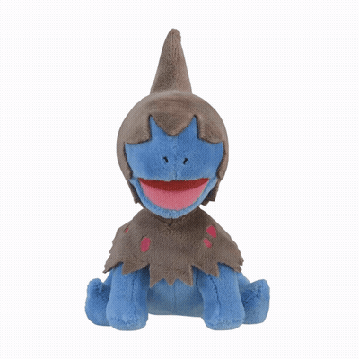 Blue And Brown Stuffed Animal With Red Mouth GIF
