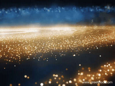 Blue And Gold Background With Greetpool.com GIF