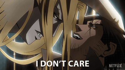 Blue And Gold Flag Saying Basic Voice GIF