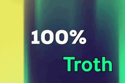 Blue And Green Background 100% Truth GIF