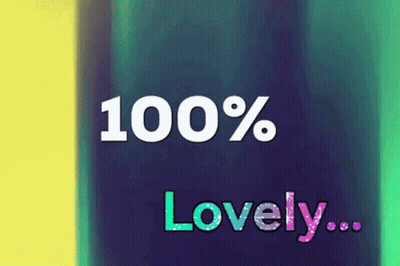 Blue And Green Background With 100% Tragic GIF
