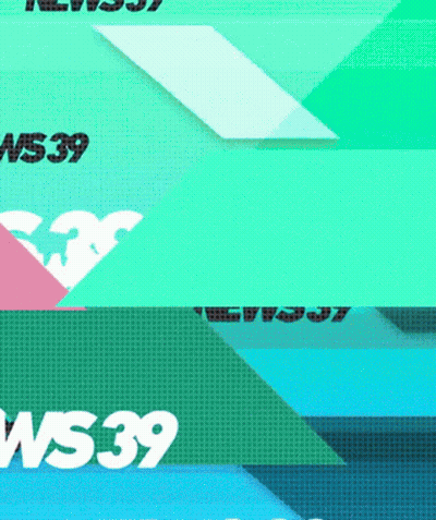 Blue And Green Striped Background Ws39 GIF