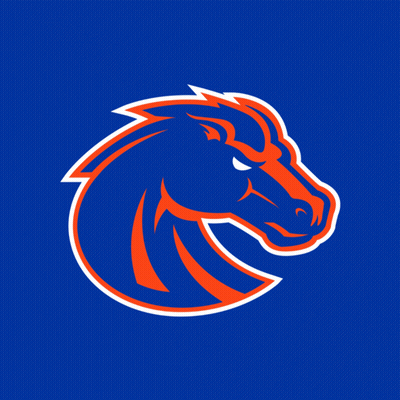 Blue And Orange Horse Head On Orange Background GIF