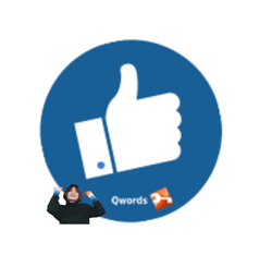 Blue And Orange Like Button Transition GIF