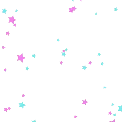Blue And Pink Stars With Eimi Watermark Sticker