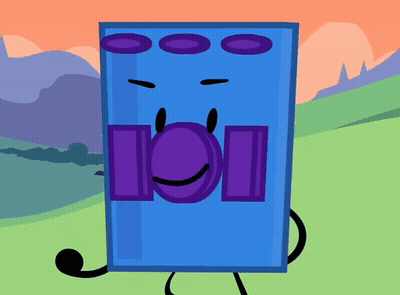 Blue And Purple Cartoon Character 101 GIF