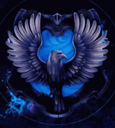 Blue And Purple Eagle Emblem GIF