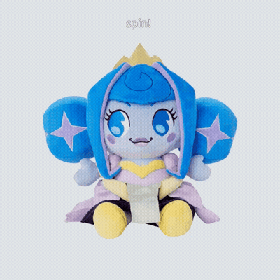 Blue And Purple Stuffed Animal Saying Spin GIF