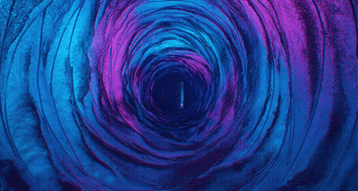Blue And Purple Swirl Painting GIF
