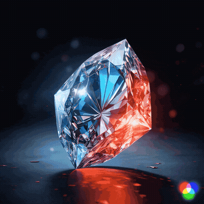 Blue And Red Diamond GIF