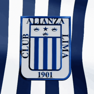Blue And White Alianza Lima Logo GIF