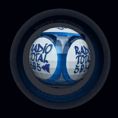 Blue And White Ball Radio Total 505 GIF
