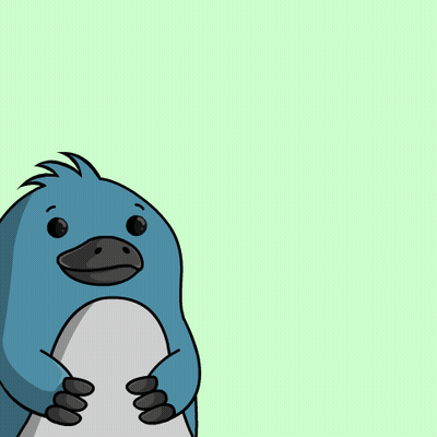 Blue And White Ball With Black Feathers GIF