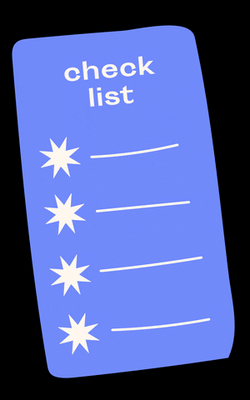 Blue And White Checklist GIF