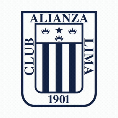 Blue And White Club Lima Logo With Three Crowns GIF