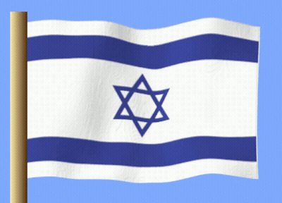 Blue And White Flag With Blue Star GIF