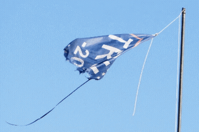 Blue And White Flag With Letters X And Z GIF