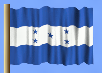 Blue And White Flag With Three Stars GIF