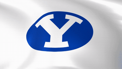 Blue And White Logo With Letter Y GIF