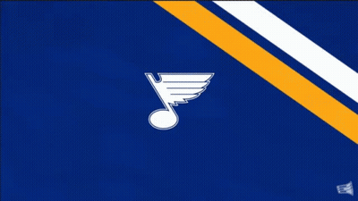 Blue And White Logo With Yellow Line GIF