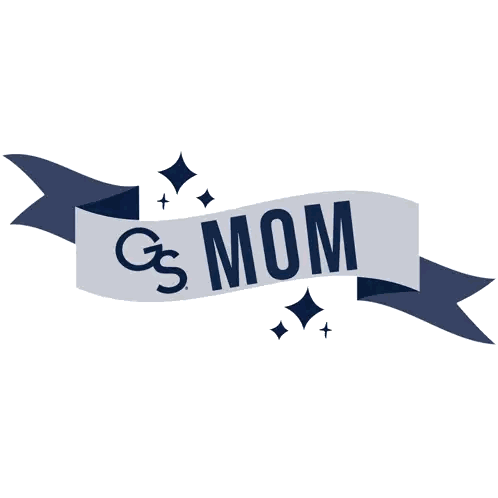 Blue And White Mom Ribbon Sticker