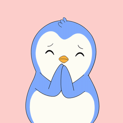 Blue And White Penguin Covering Face GIF