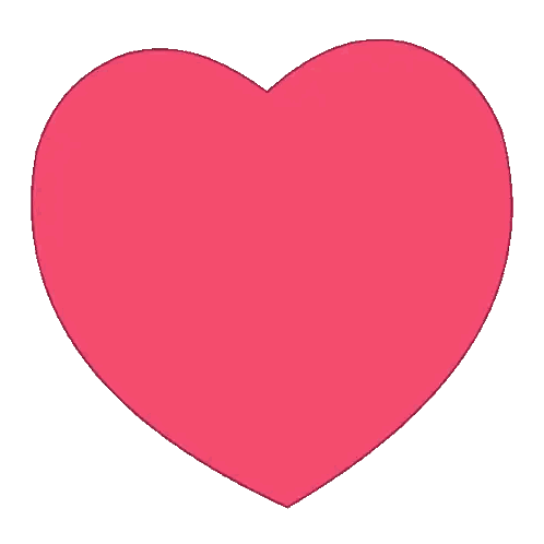 Blue And White Penguin Giving Thumbs Up In Front Of Pink Heart Sticker