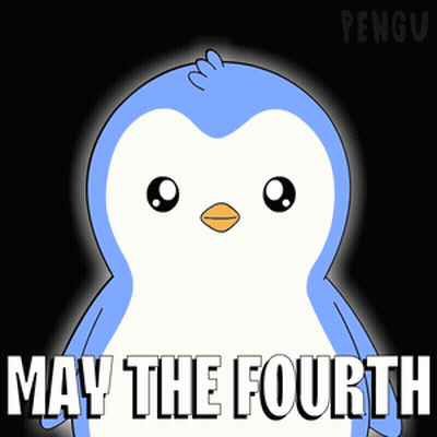 Blue And White Penguin May The Fourth GIF