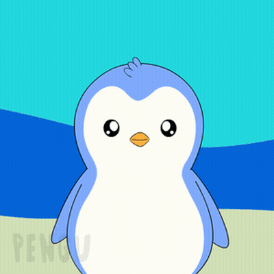 Blue And White Penguin On Beach GIF