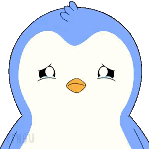 Blue And White Penguin Saying NCU Sticker
